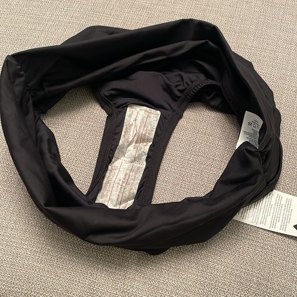 NWT LANDS’ End Mid or High Waisted Black Swim Bottoms Small 6-8 - Picture 4 of 9